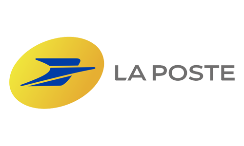 Logo de La Poste, entreprise française de services postaux et financiers.